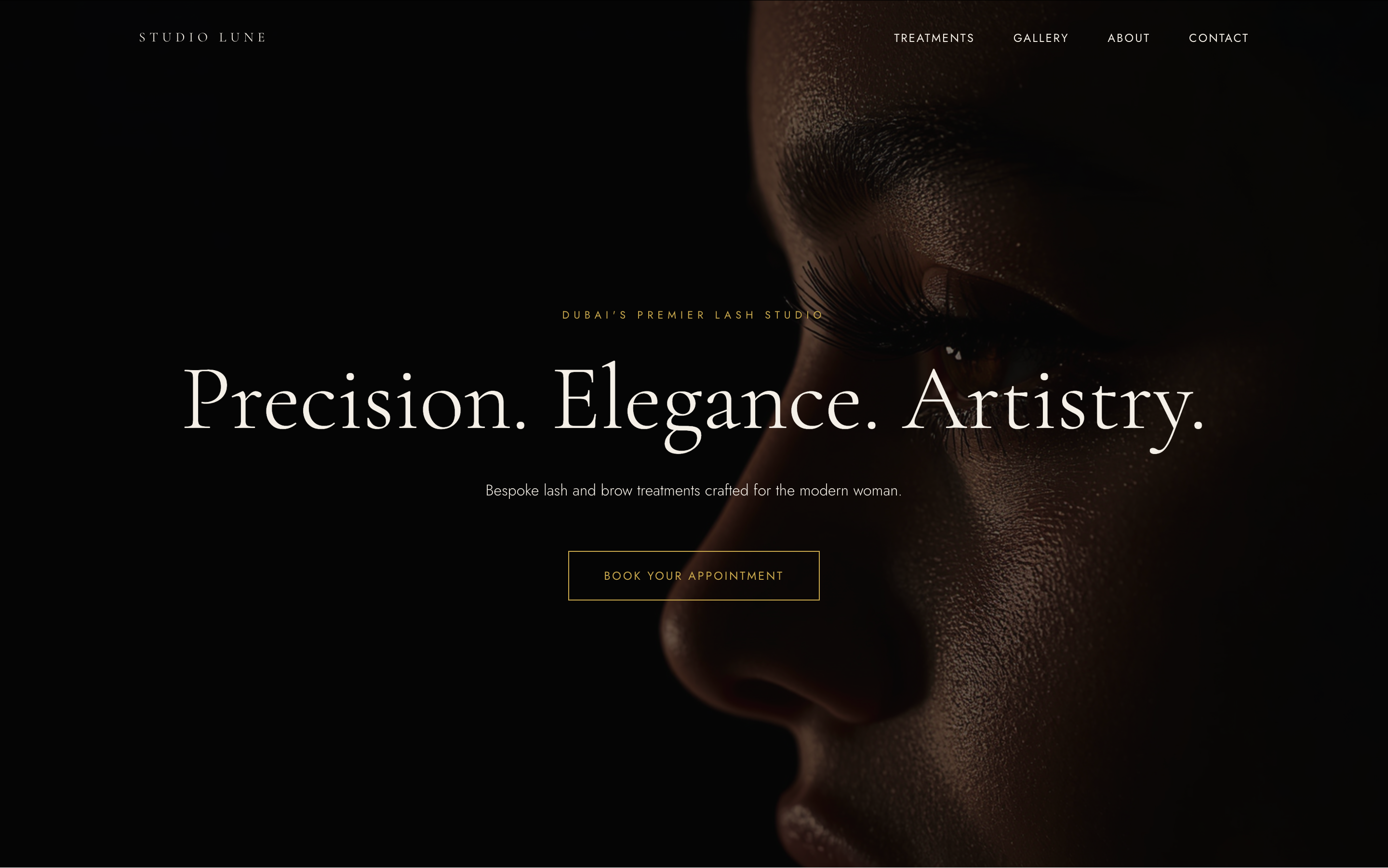 Studio Lune website design